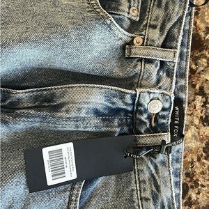 White Fox Boutique Blue Straight Leg Jeans